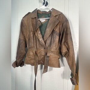 Vintage Jarrod’s Leather Jacket Size Medium GUC